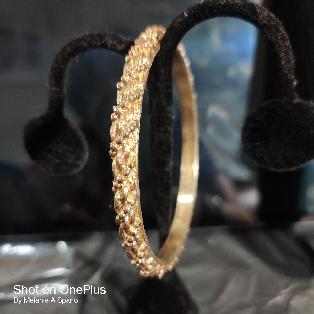 Vintage Napier textured bangle